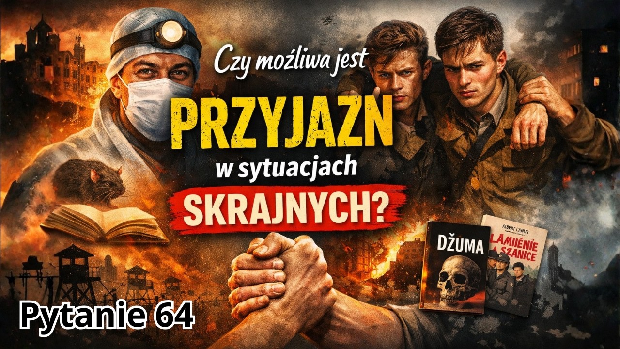 Pytanie 64. Czy Możliwa Jest Przyjaźń W Sytuacjach Skrajnych? | Dżuma | Matura Polski #maturapolski