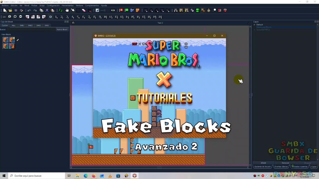 SMBX2 (Tutorial) - Como usar los bloques falsos