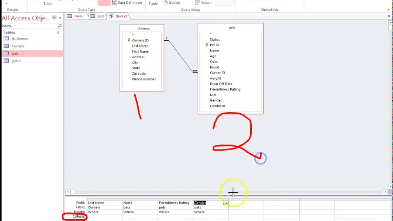 Tuto Access: Access  multi table query