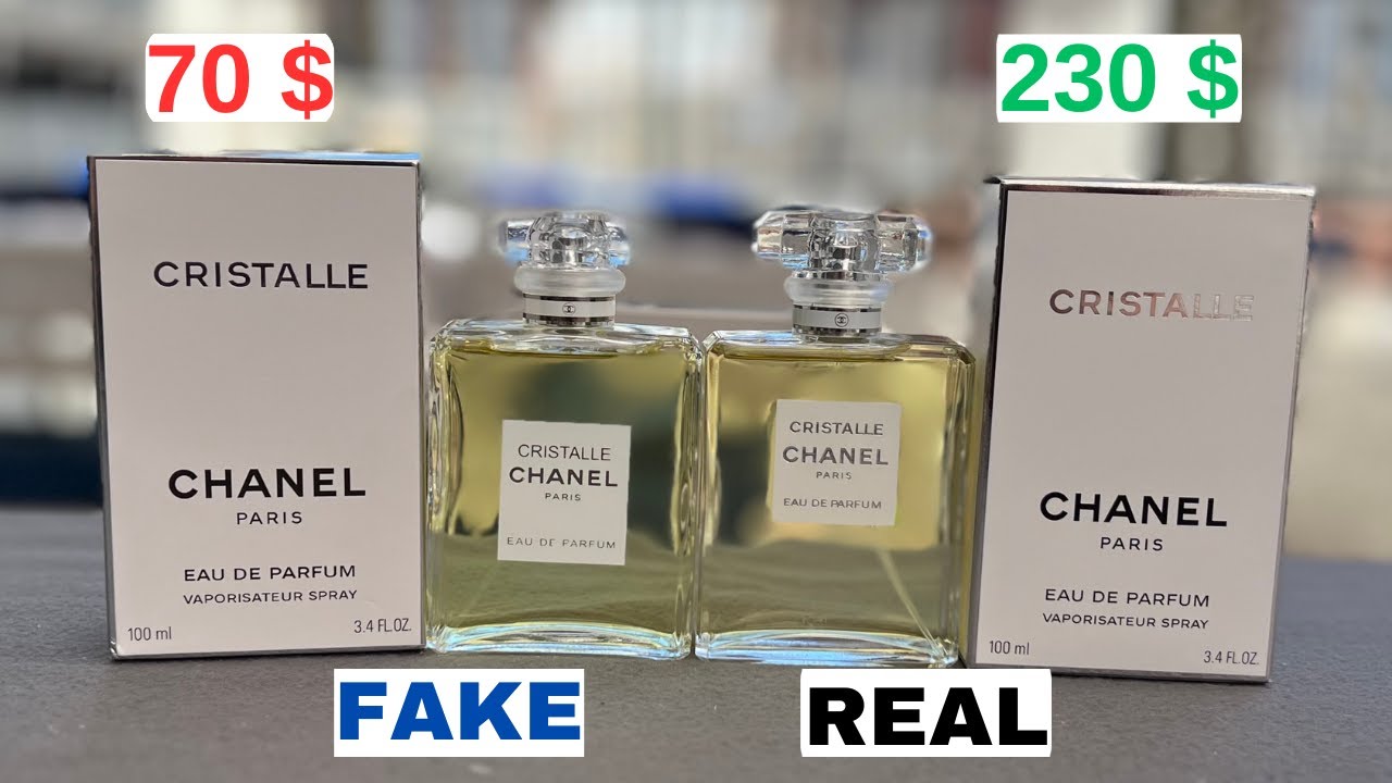 Fake vs Real Chanel Cristalle Perfume