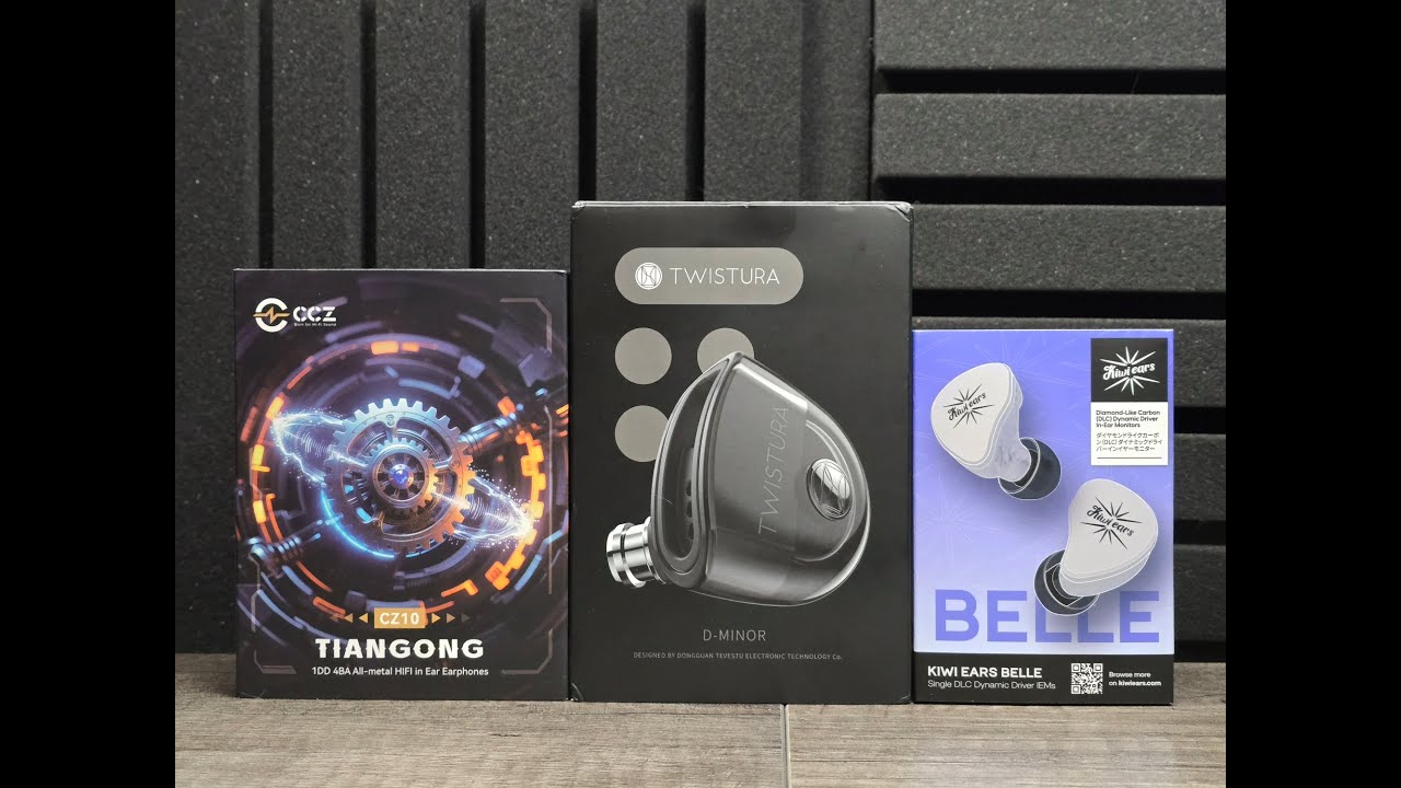Budget IEM Battle — Twistura D Minor vs Kiwi Ears Belle vs CCZ CZ10 - Live Review- Honest Audiophile