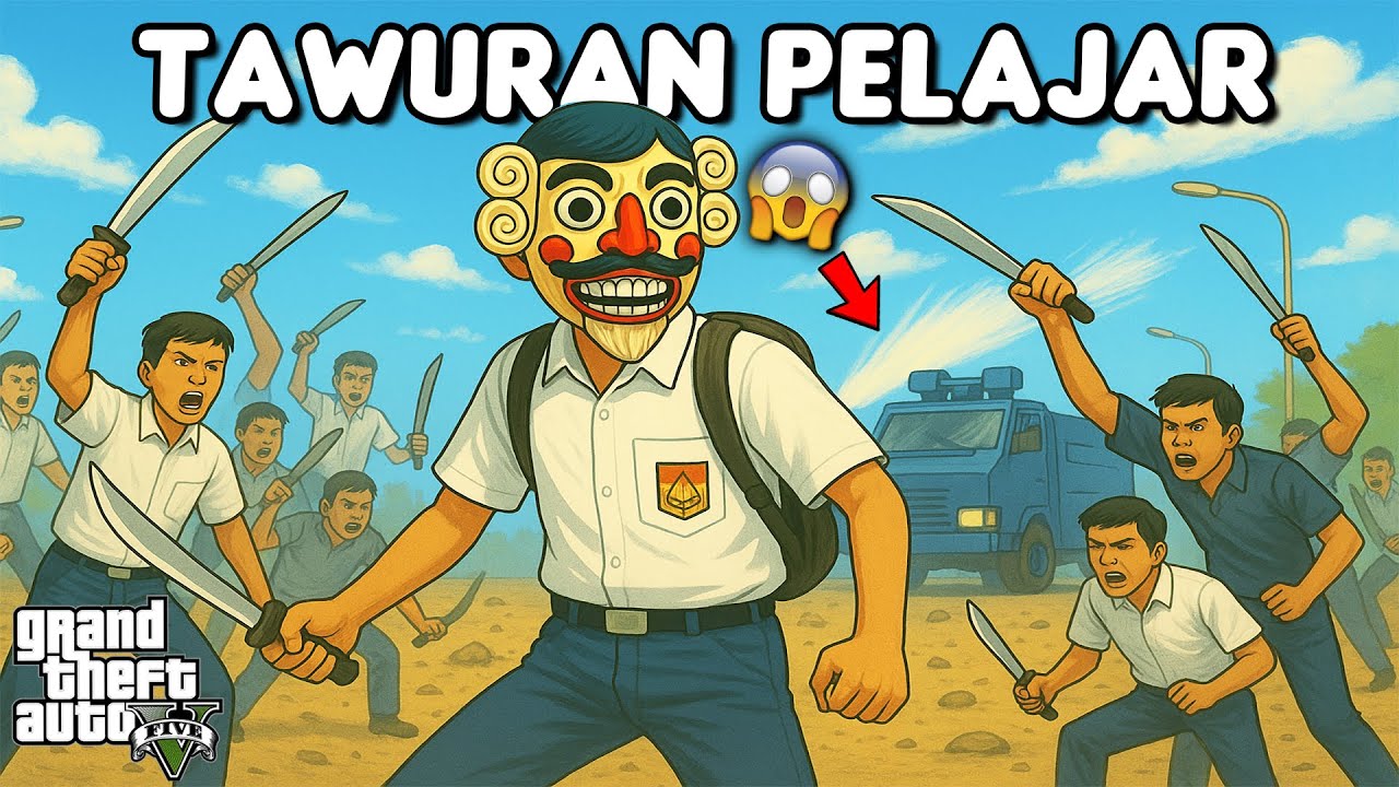 TRAGEDI 2 MEI TAWURAN PELAJAR - GTA 5 ROLEPLAY