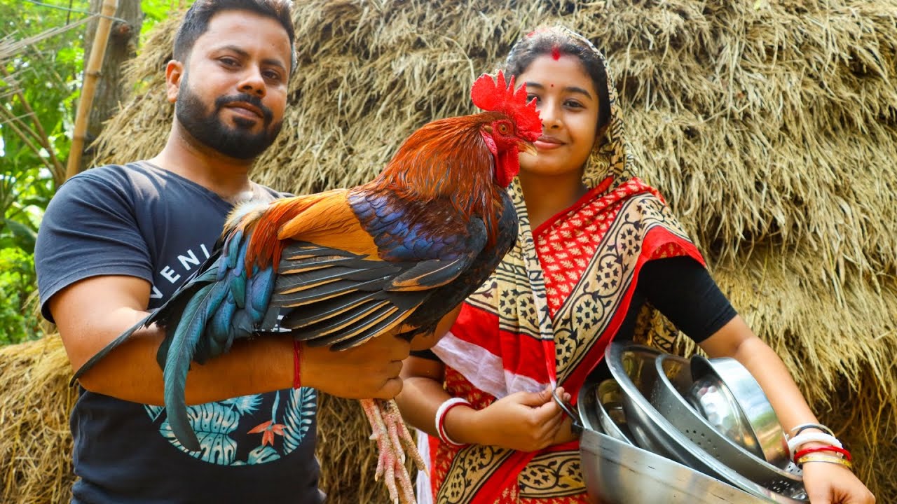 আলু দিয়ে দেশি মুরগির পাতলা ঝোল |Country chicken gravy |