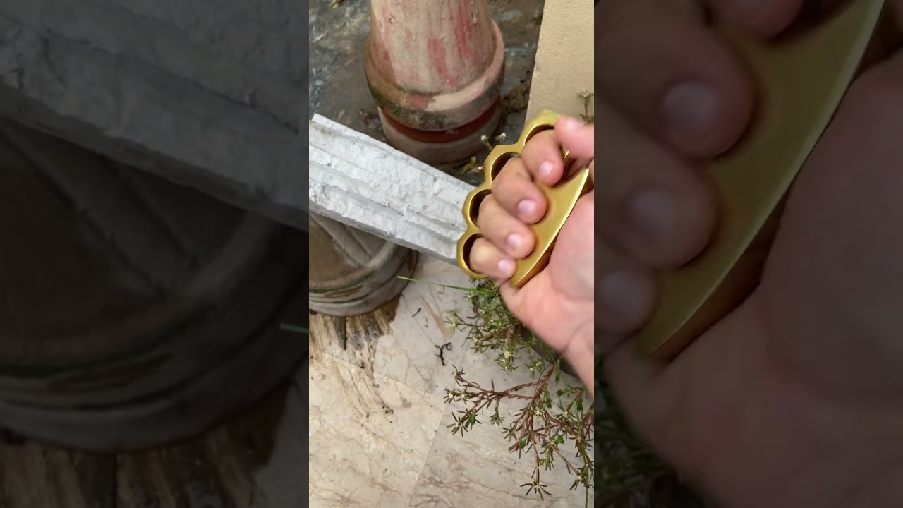 2Kg Pure Brass Knuckle #knuckles #youtube #youtubeshorts #shorts #brassknuckles