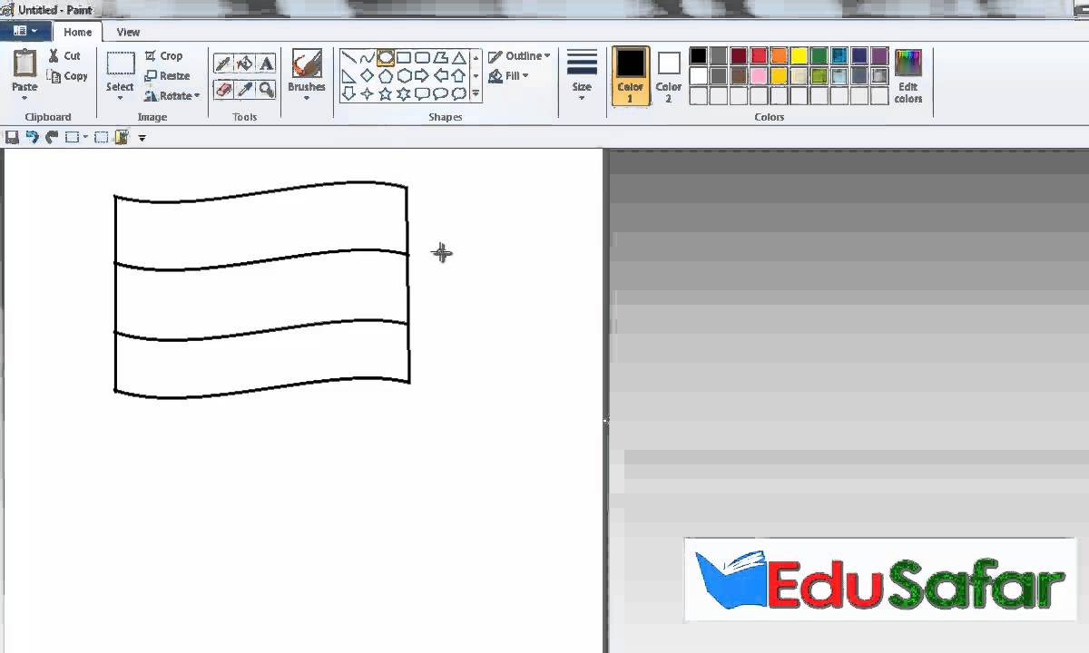 GTU CCC Practical Exam Video 17 National Flage (Rastra dhvaj) In Paint