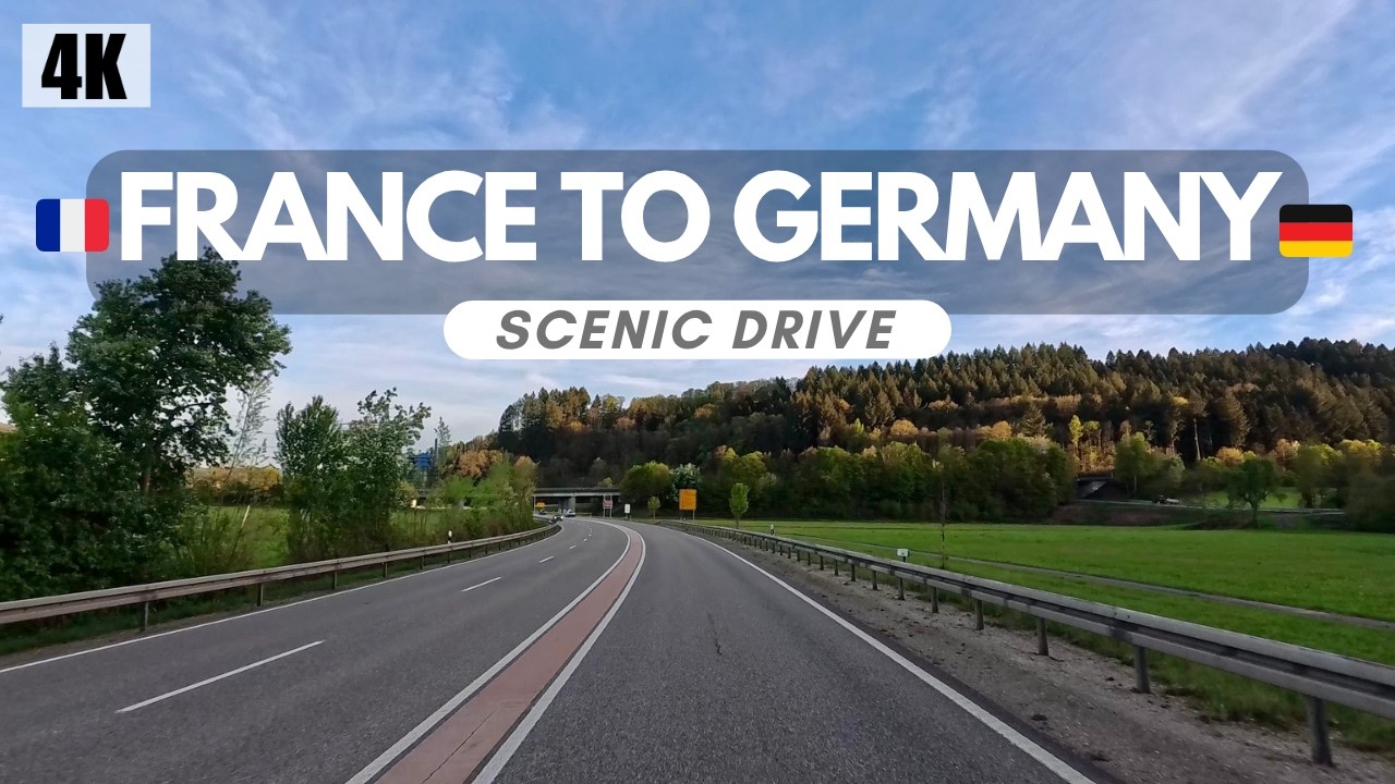 Strasbourg to Black Forest | Scenic Border Crossing Drive France–Germany | 4K ASMR