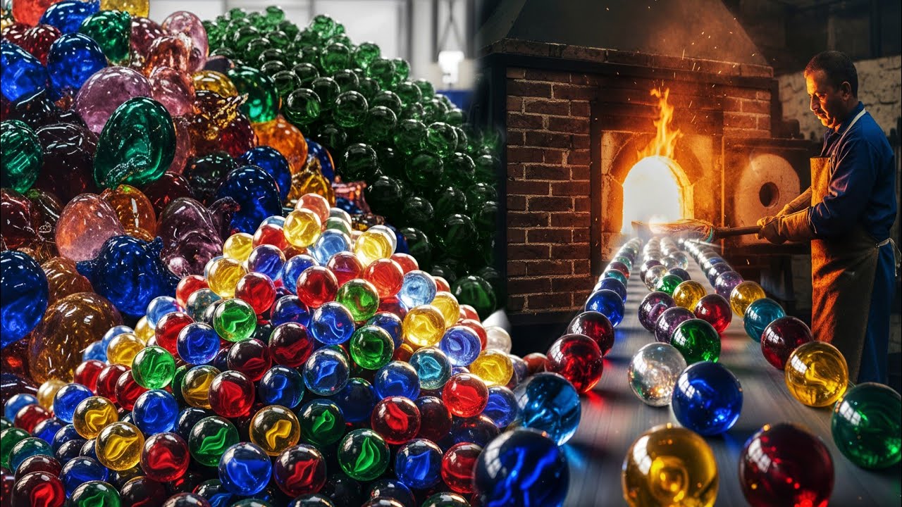 How Children’s Glass Marbles Are Made|