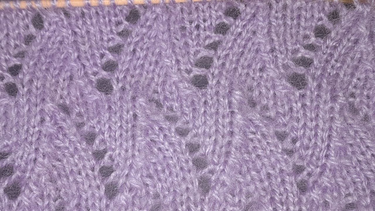 Model tricotat zig zag.🧶