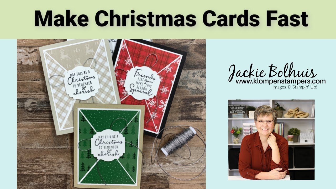 How To Make Beautiful Christmas Cards Super Quick & Fun