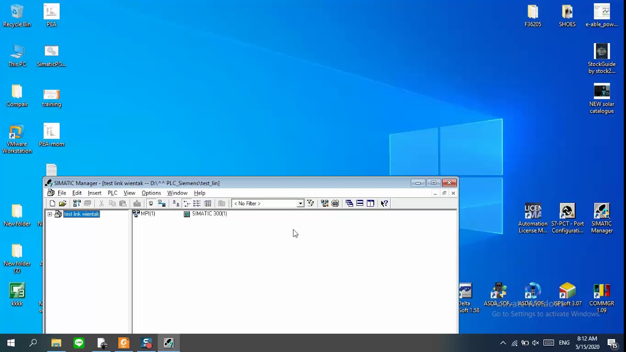Test LINK weintek with s7-300=