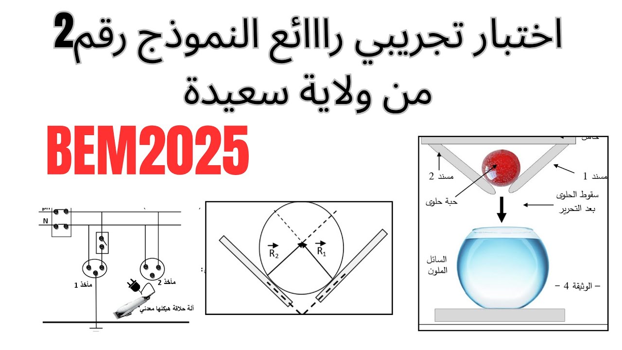 المراجعة النهائية في الفيزياء من ولاية سعيدة #bem2025 #فيزياء