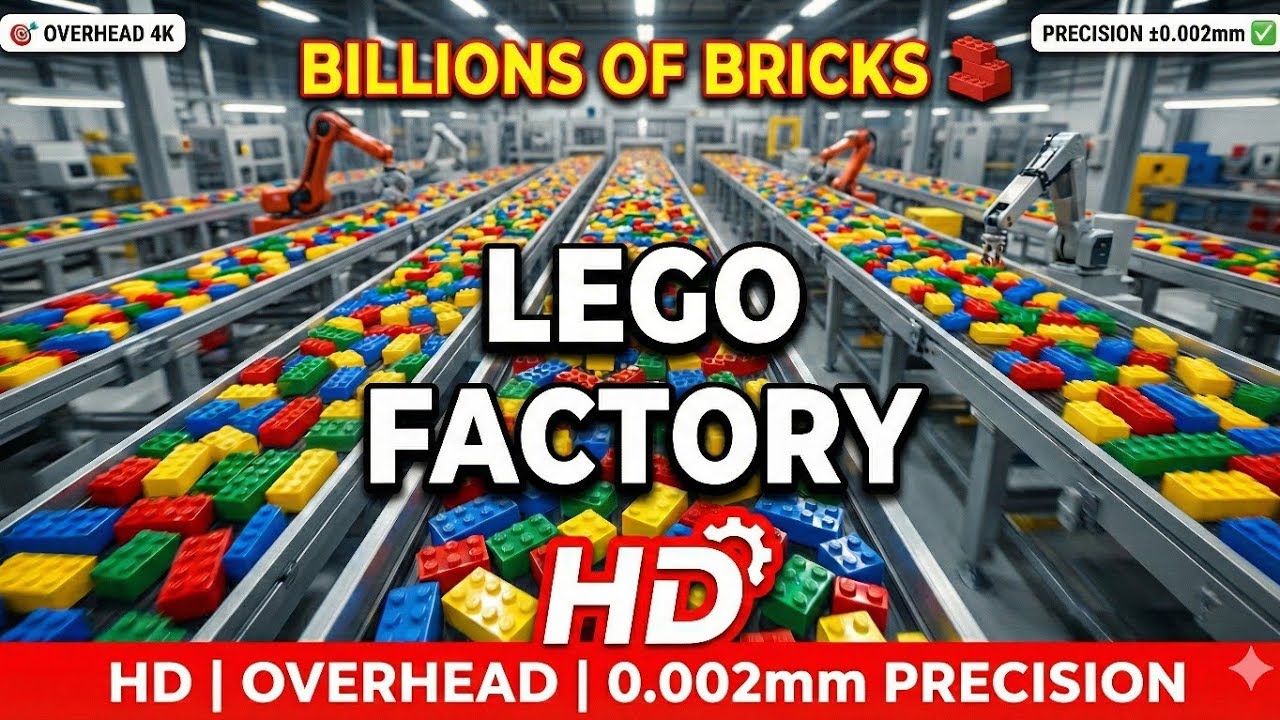 ⚠️ NOBODY SHOWS THIS: LEGO's Perfect Production Process - Granules to Dreams