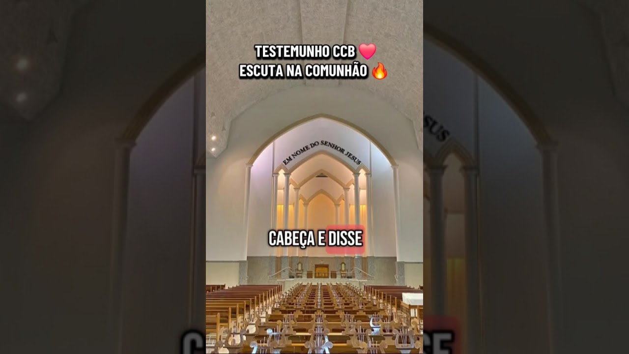Testemunho CCB 🙏🏻