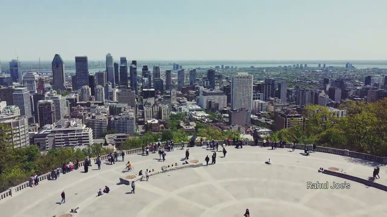 Mount Royal Montreal view by drone . #canada #montreal #mountroyal #uttarakhand #india #drone #dji