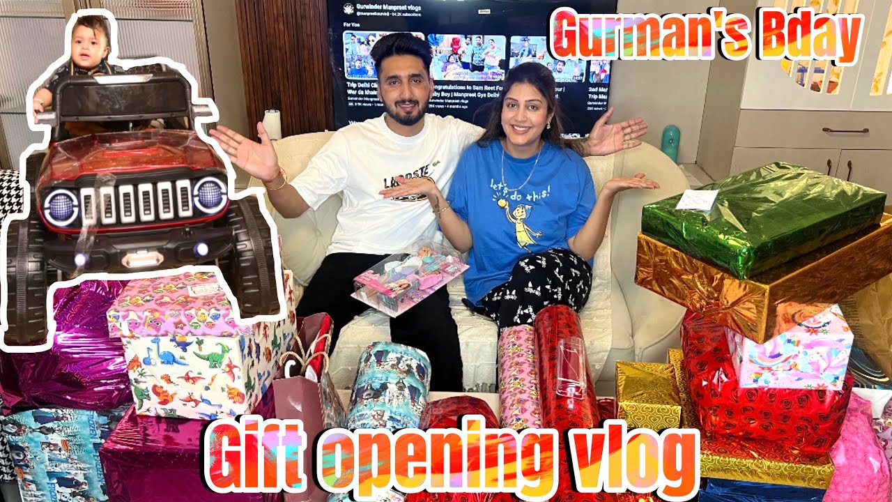 Gurman’s Bday Gift 🎁 opening  vlog | Gurwinder manpreet vlogs
