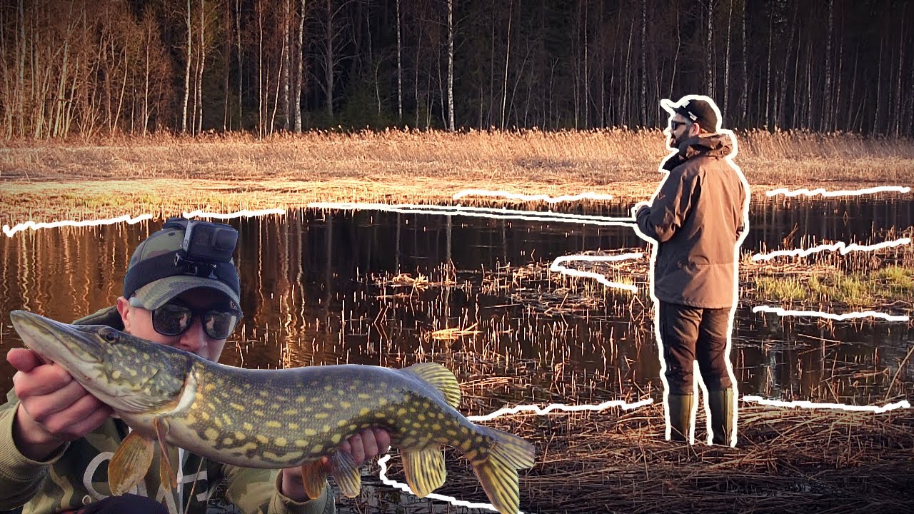 Efterleksfiske i en LITEN Å - MITT UTE I INGENSTANS! (Two Hunters)