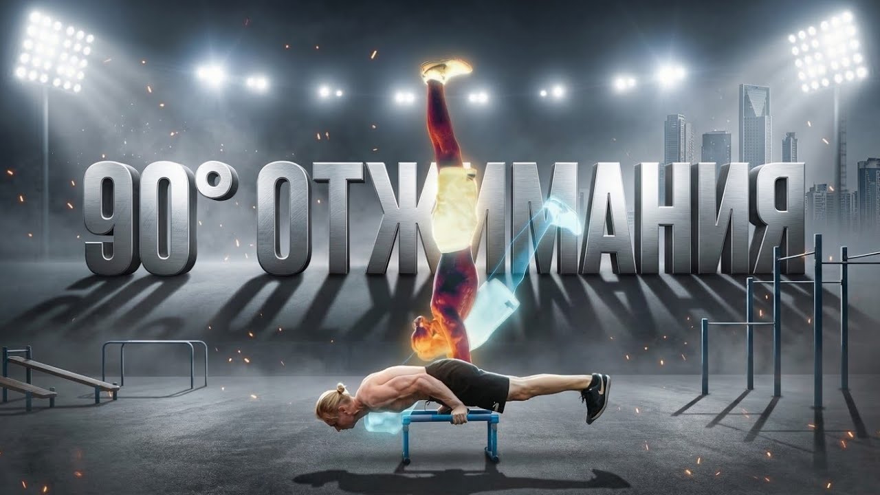90 ГРАДУСНЫЕ ОТЖИМАНИЯ: Как Научиться, прогрессии и ошибки | 90 Degree Push Ups