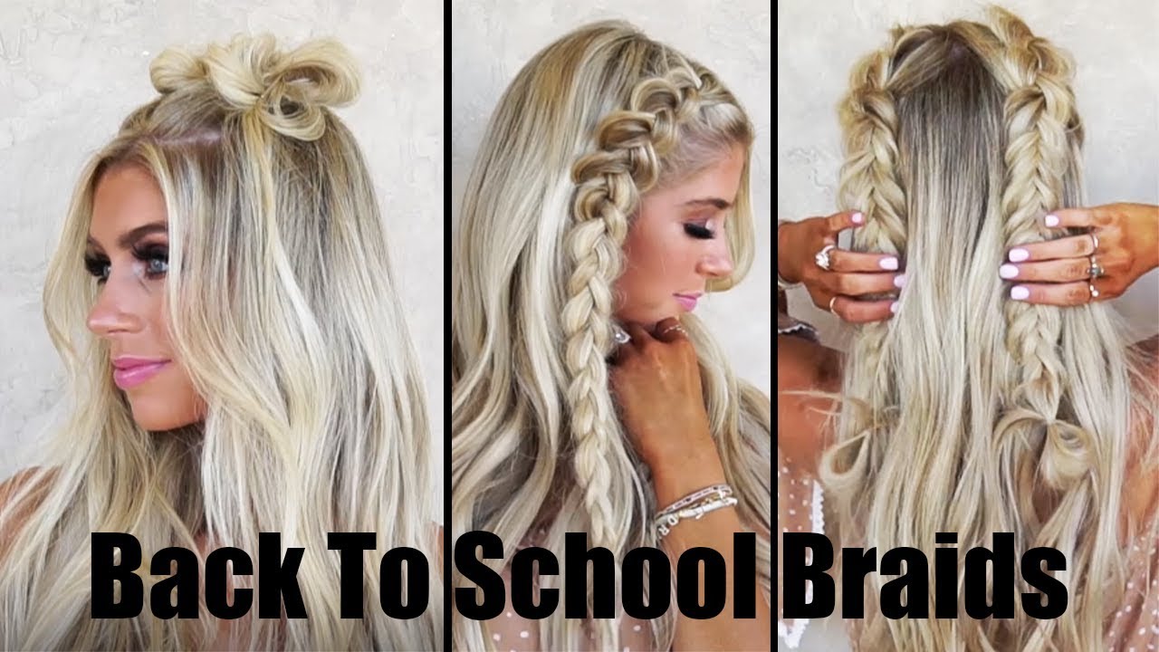 3 EASY Back To School Hair Braids | Hair By Chrissy