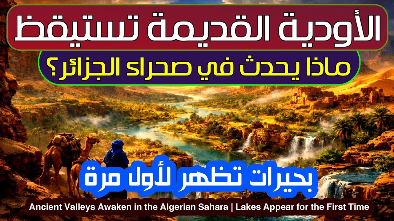 أودية صحراء الجزائر تستيقظ من جديد 🌊 | بحيرات تظهر لأول مرة ⁨@EBC44⁩