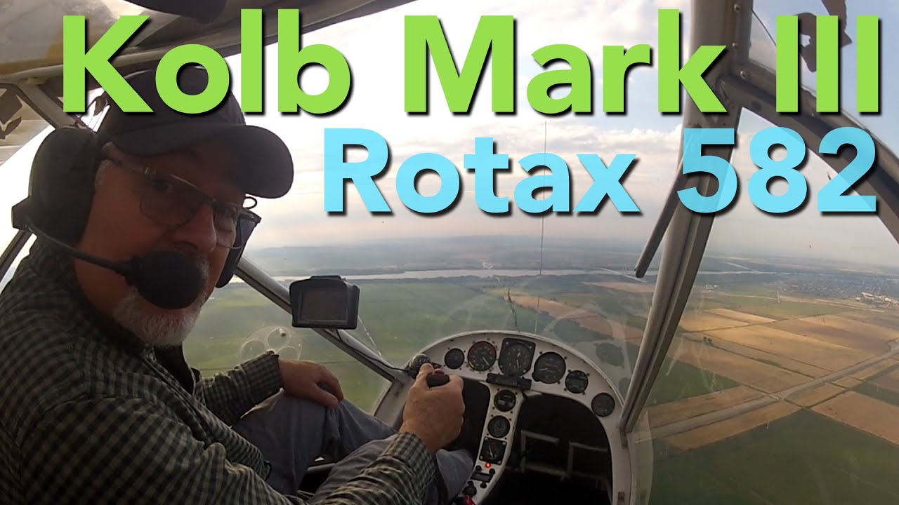 Flying Kolb Mark III with Rotax582 Engine - July 2022 #rotax #kolbmark #airplane #flying