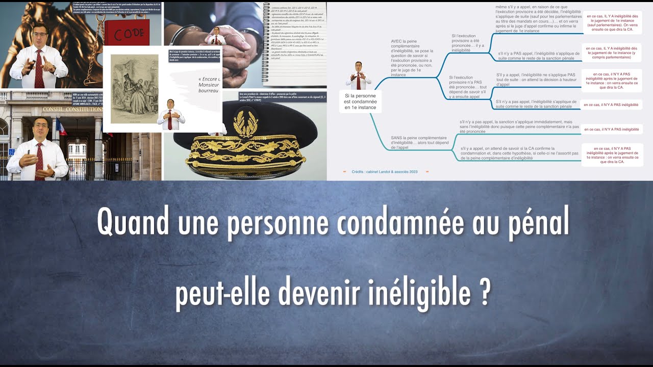 Quand une personne, condamnée au pénal, peut-elle devenir inéligible ?