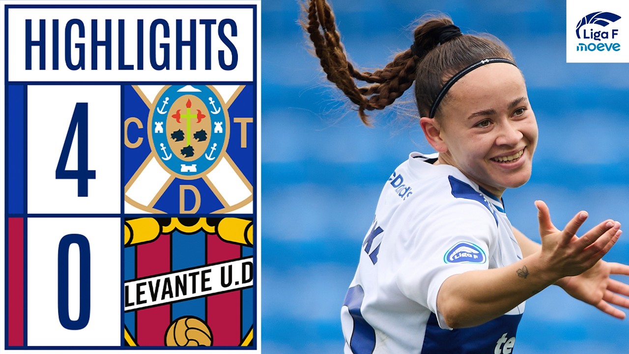 COSTA ADEJE TENERIFE 4 - 0 LEVANTE UD | RESUMEN LIGA F MOEVE