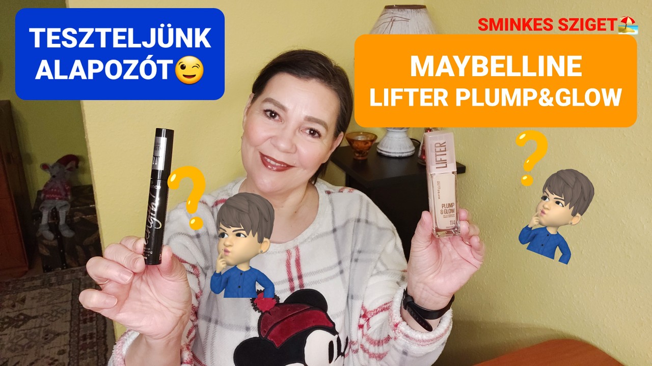 SMINK TESZT/MAYBELLINE PLUMP & GLOW ALAPOZÓ #maybelline CATRICE PRIMER #catrice ESSENCE SPIRÁL