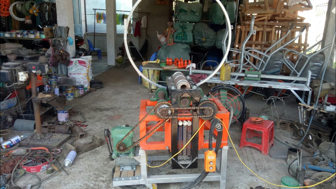 Uốn ống vuông trên máy uốn 3 trục tự chế, kết quả bất ngờ