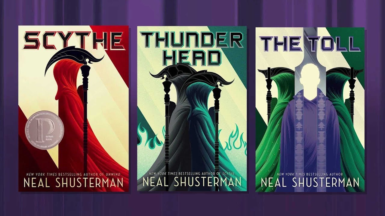 Arc of a Scythe Dream cast (The Toll, Thunderhead, Scythe, Neal Schusterman)