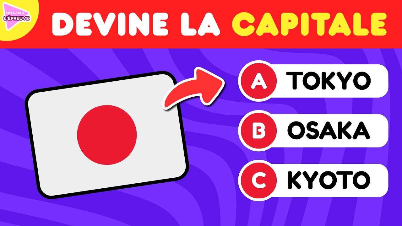 Que sais-tu de la Géographie ? 🧠 Devine les Capitales du Monde – Quiz de Culture Générale