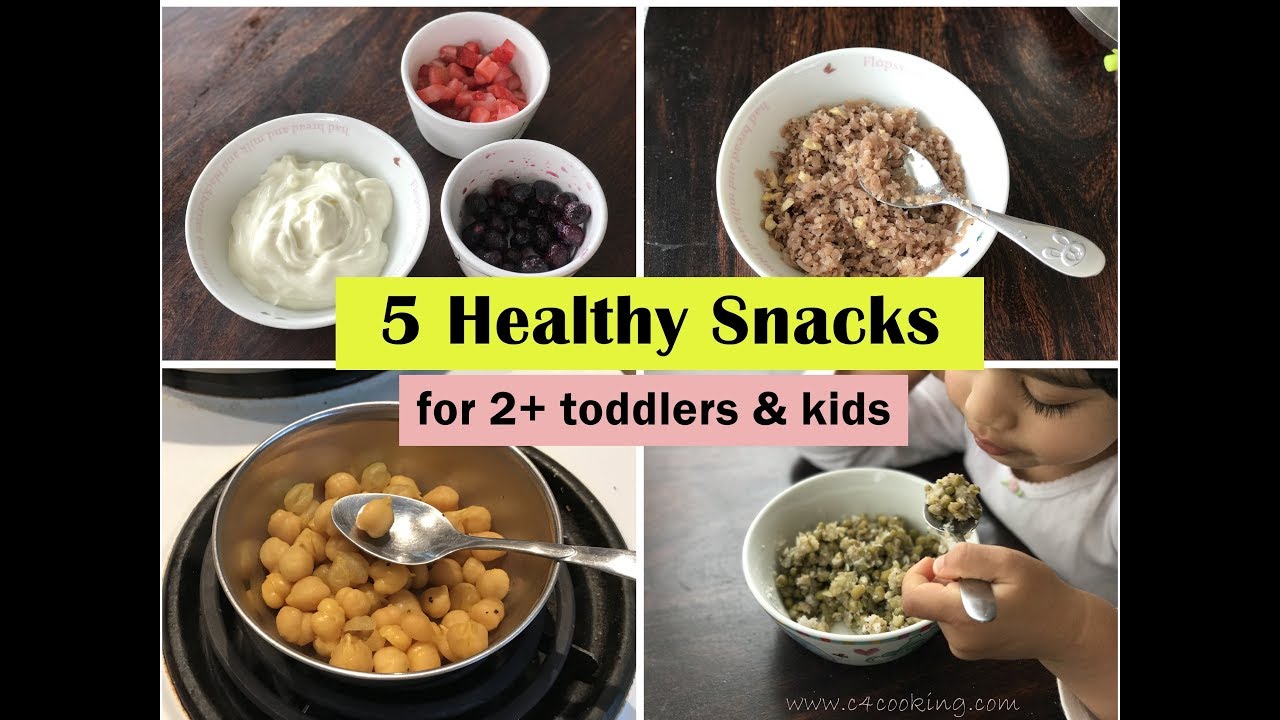 5 Healthy Snack ideas ( for 2+ toddlers & kids ) - Indian toddler & kids snack recipes