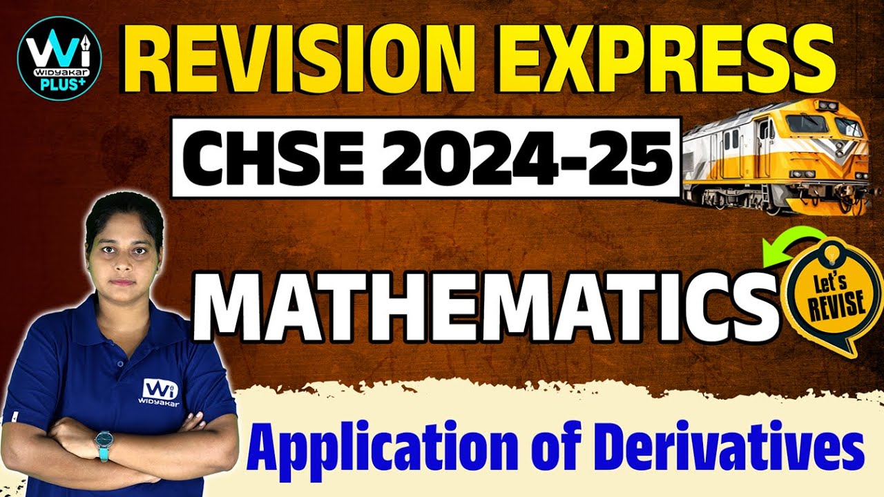 Most Probable Questions | Application of Derivatives |  #12mathematics #chse #jee #viralvideo