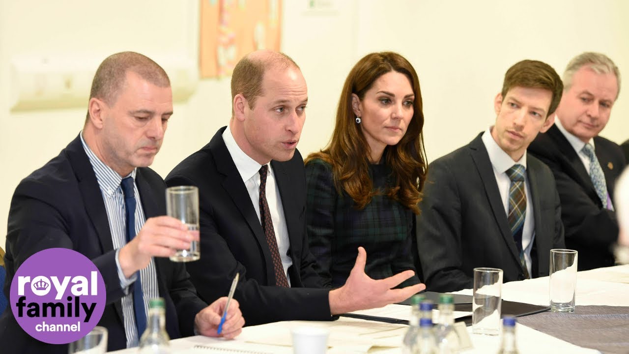 The Duke and Duchess of Cambridge visit Dundee tyre factory