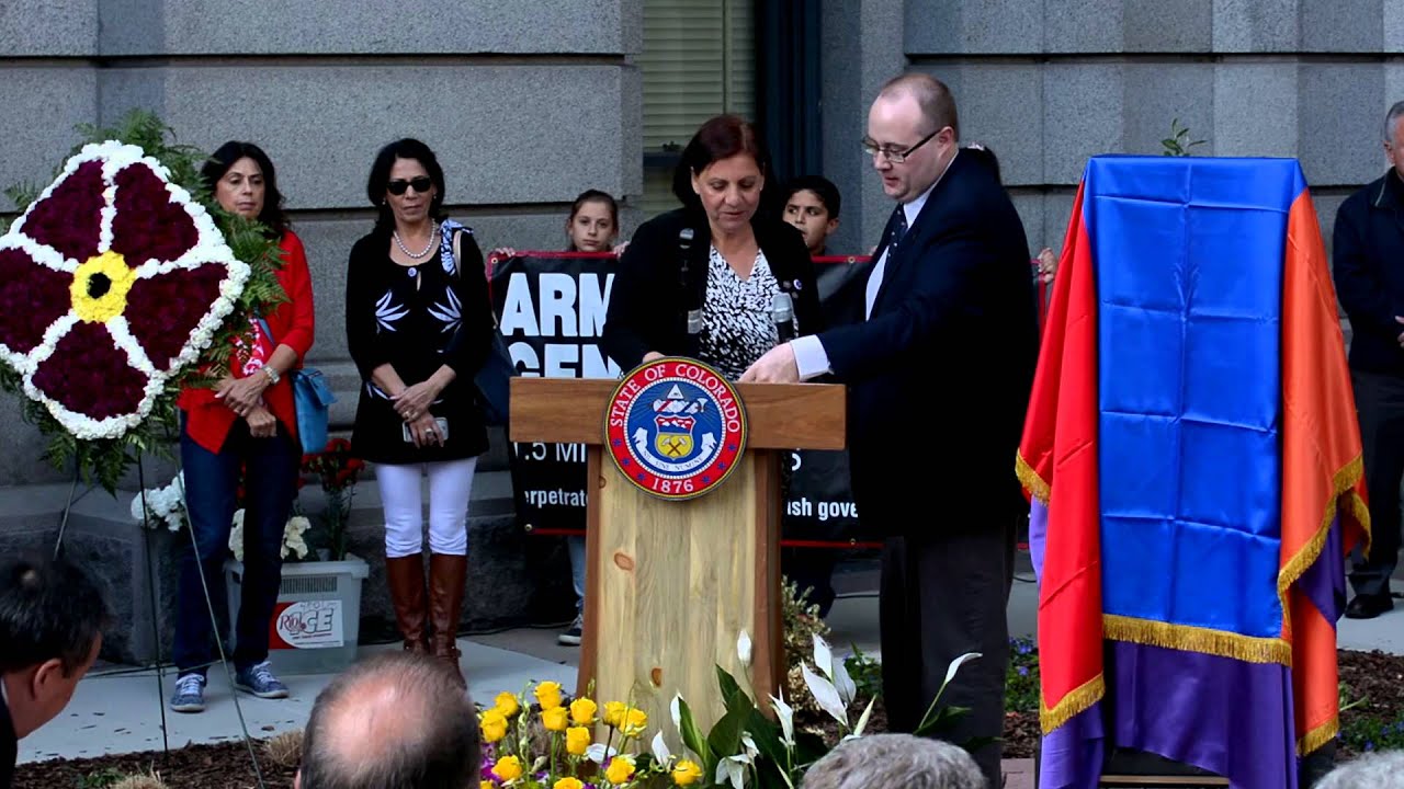 Colorado State Capitol Armenian Genocide Khachkar Unveiling (April 24, 2015)