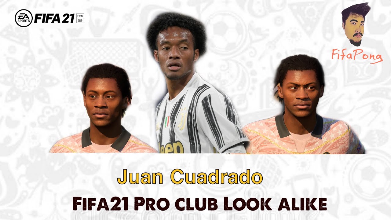 FIFA 21 Faces Virtual Pro club Look alike Juan Cuadrado // Juventus // Colombia