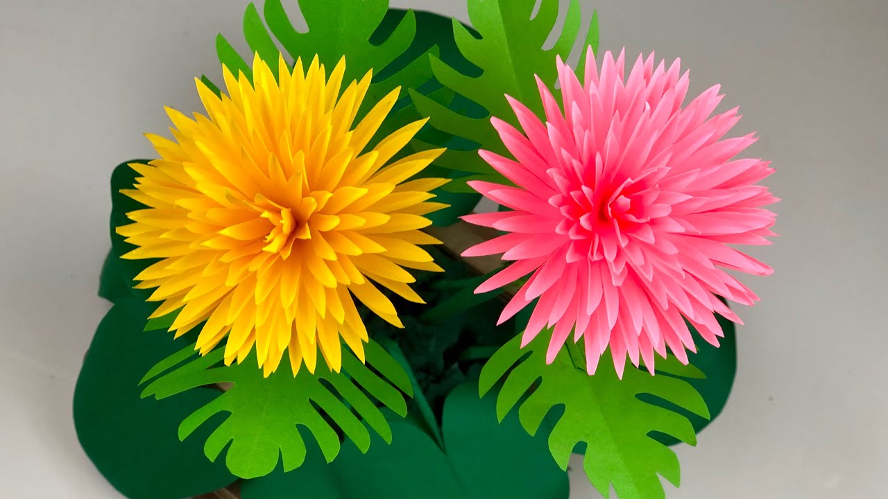 Beautiful Paper Flower Making | Home Decor | Paper Crafts For School | Paper Flower | Paper Craft