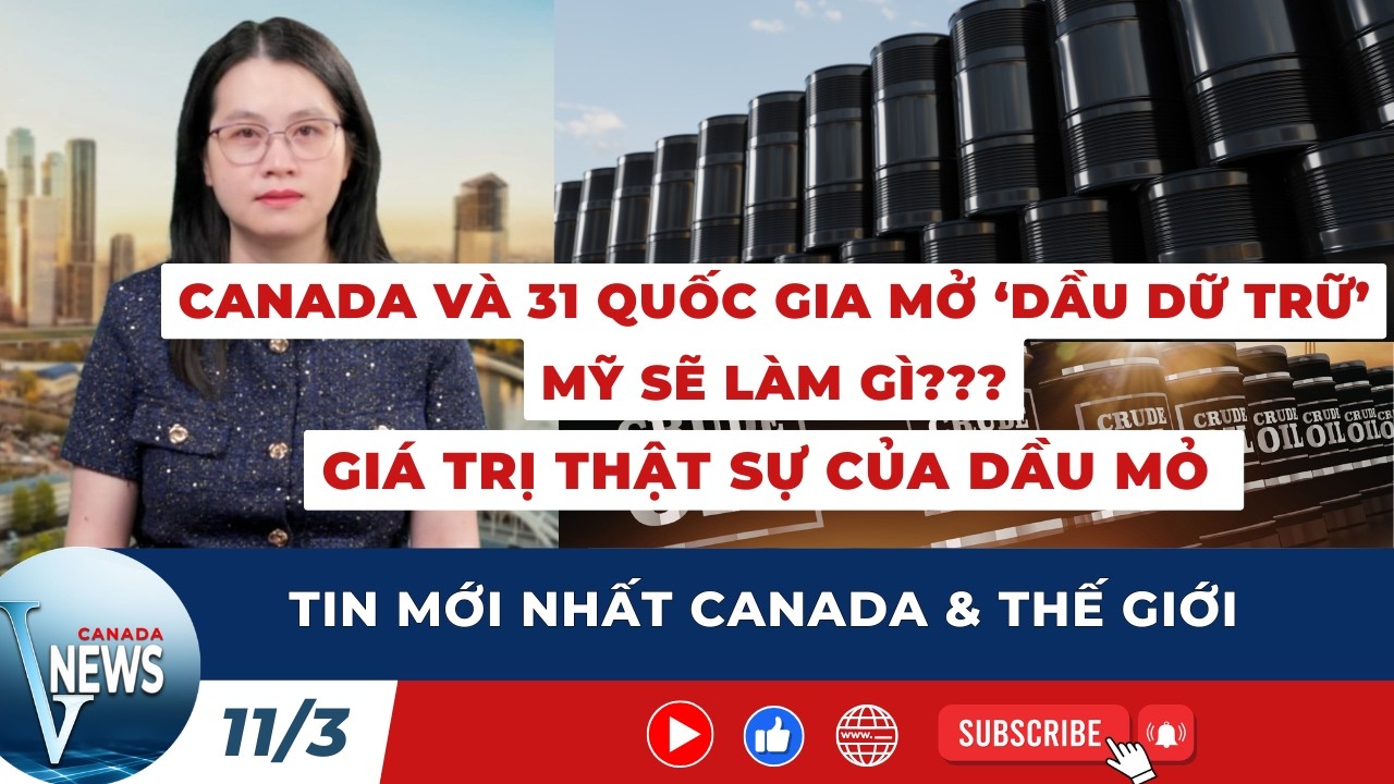 🔴Canada và 31 quốc gia đồng loạt mở dầu dự trữ khẩn cấp; NGƯỜI MỸ KHÔNG MUỐN ÁP THUẾ CANADA