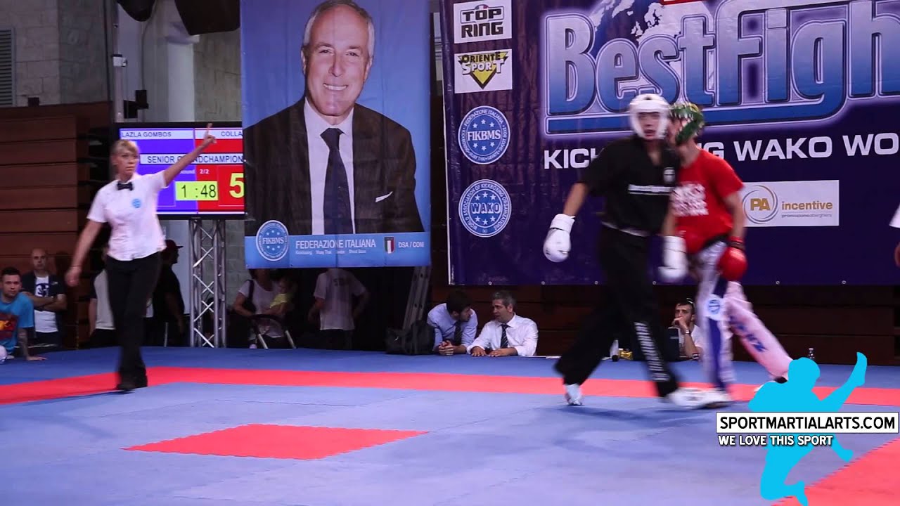 Laszlo Gombos v Davide Colla Grand Champion Semi Final - 2015 BESTFIGHTER WAKO World Cup