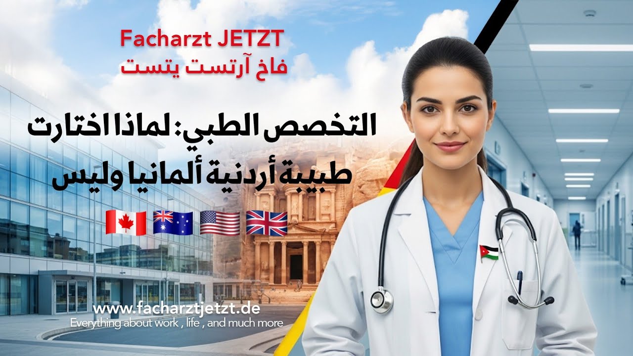 التخصص الطبي: لماذا اختارت طبيبة أردنية ألمانيا وليس 🇬🇧🇺🇸🇦🇺🇨🇦