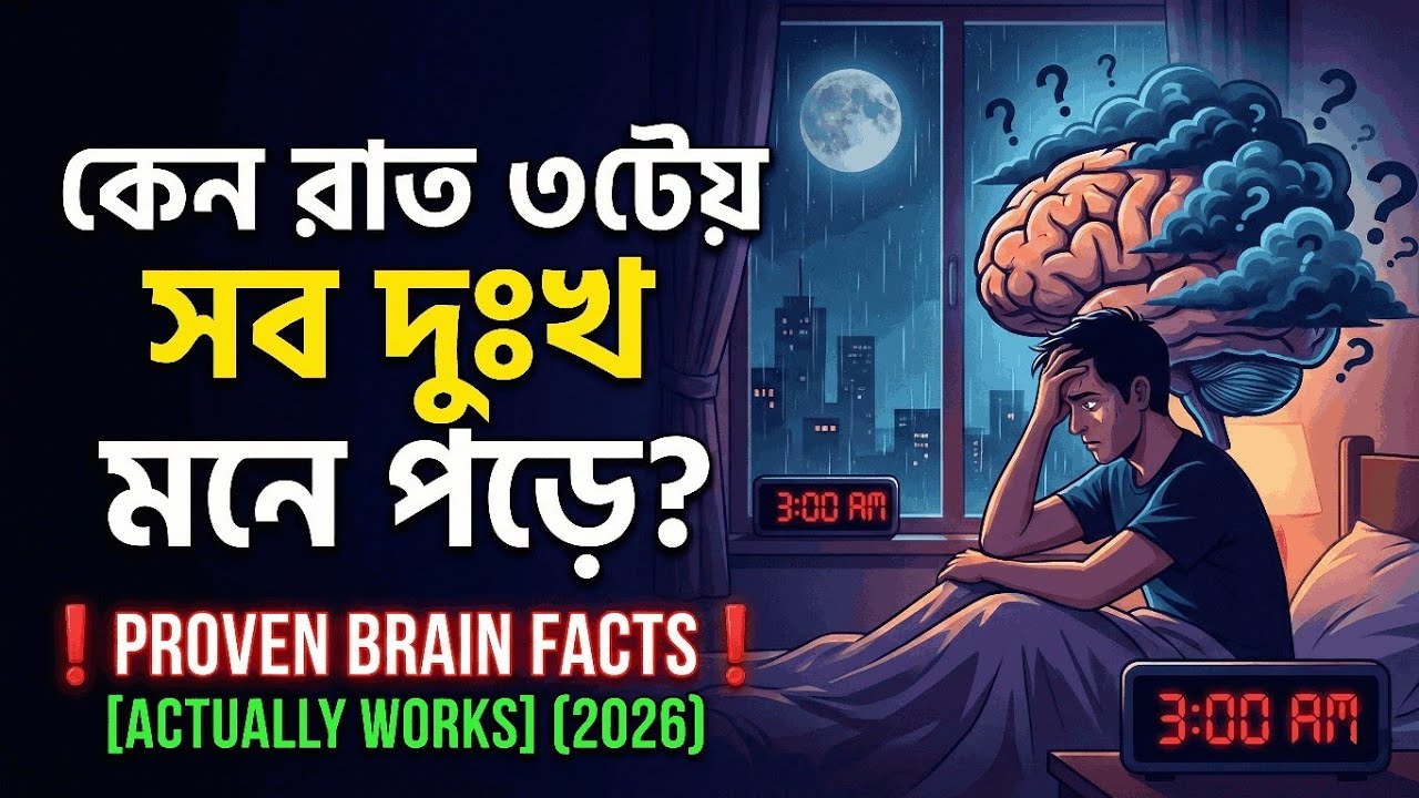 কেন রাত ৩টেয় সব দুঃখ মনে পড়ে? Proven Facts About Your Brain [Actually Works] (2026)