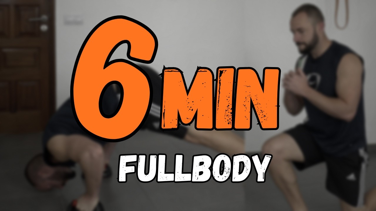 Entrena TODO el cuerpo en 6 minutos (sin material)