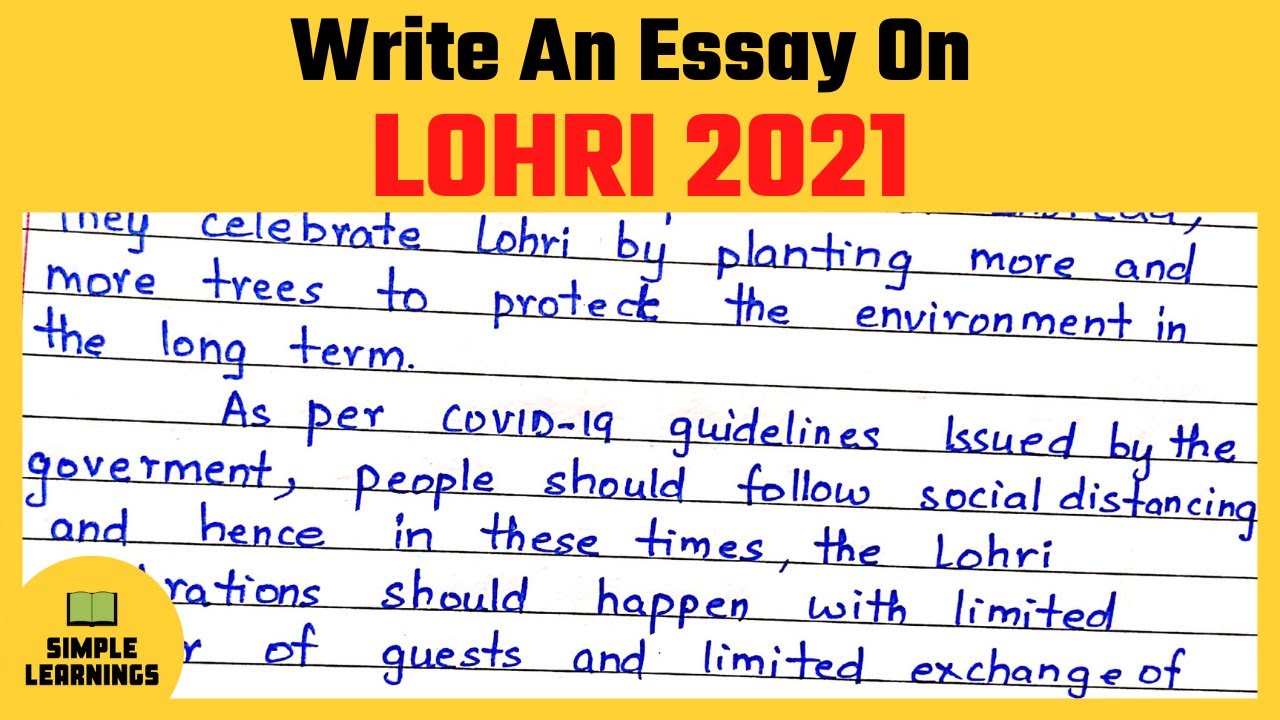 Lohri 2021 Essay In English