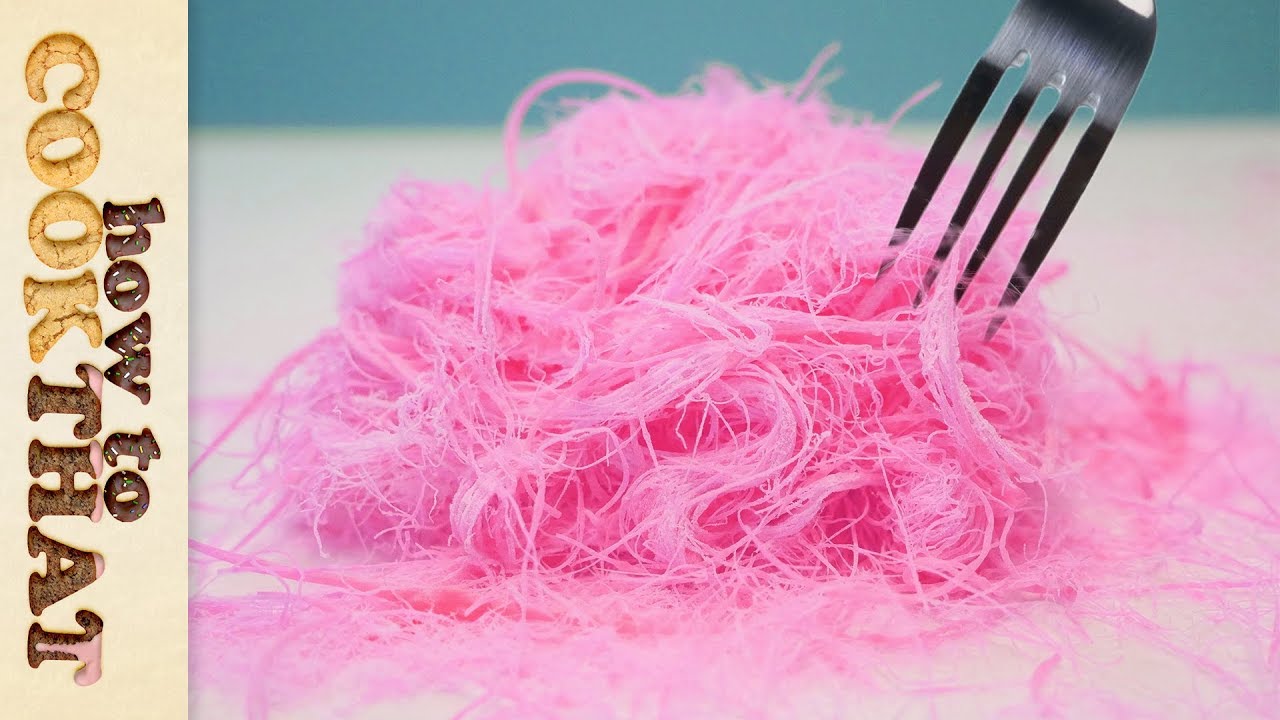 Pink Edible Hair | Pashmak Recipe | Dragons Beard | Cotton Candy | How To Cook That