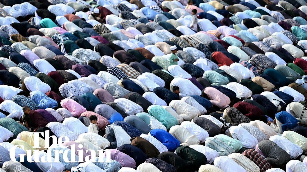 Muslims across the world perform Eid al-Fitr prayers marking the end of Ramadan