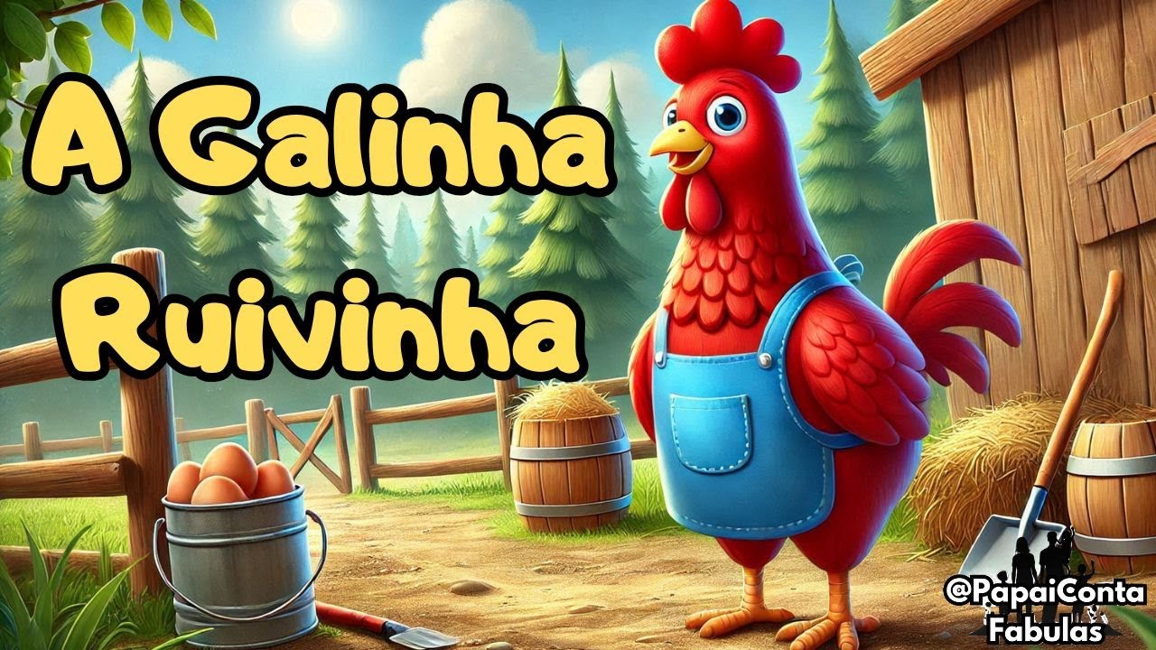 A Galinha Ruivinha - Fábula -  Historinha para divertir e aprender!