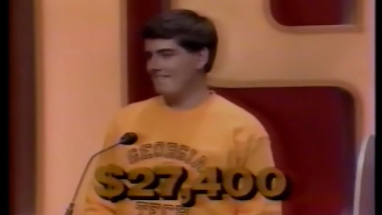 Final Jeopardy (5/17/1991): Scott Gillispie is the winner of the 1991 College Championship