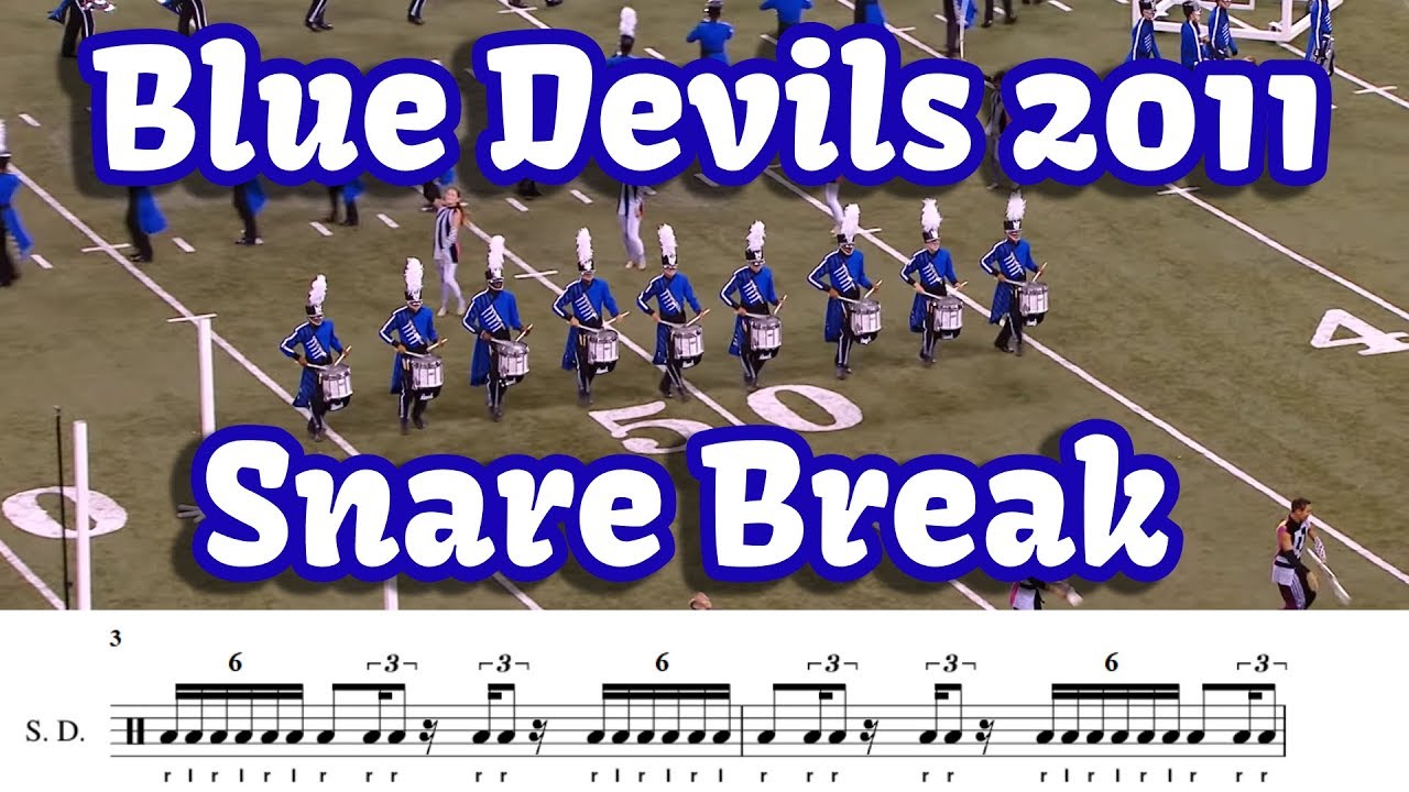 Blue Devils 2011 Snare Break - Learn the Music!