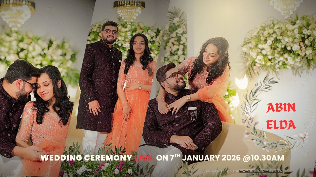 WEDDING CEREMONY || ABIN & ELDA ||  ON 7 TH  JANUARY 2026 || @10.30AM