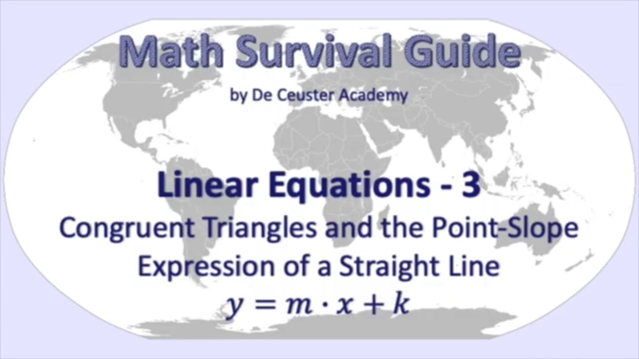 Math Survival Guide - Linear Equations 3