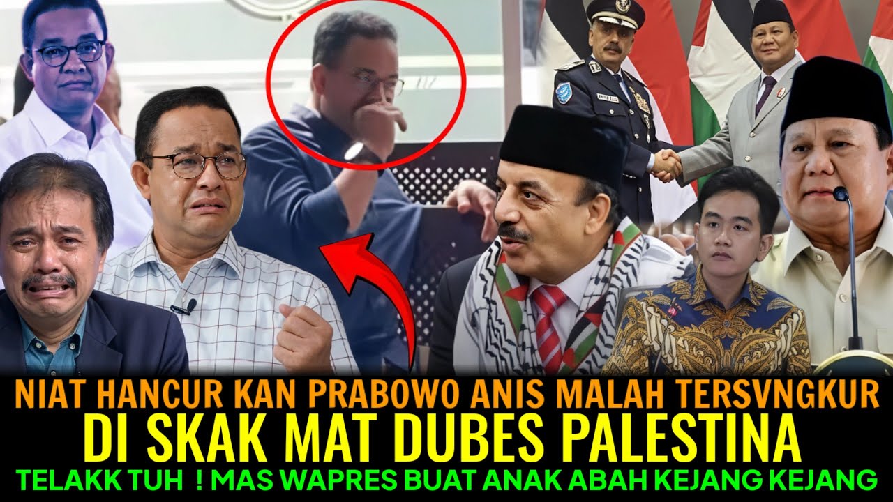 NIAT HANCUR KAN PRABOWO ANIS MALAH TERSUNGKUR😂DI SKAK MAT DUBES PALESTINA❗  ANAK ABAH KEJ4NG KEJANG